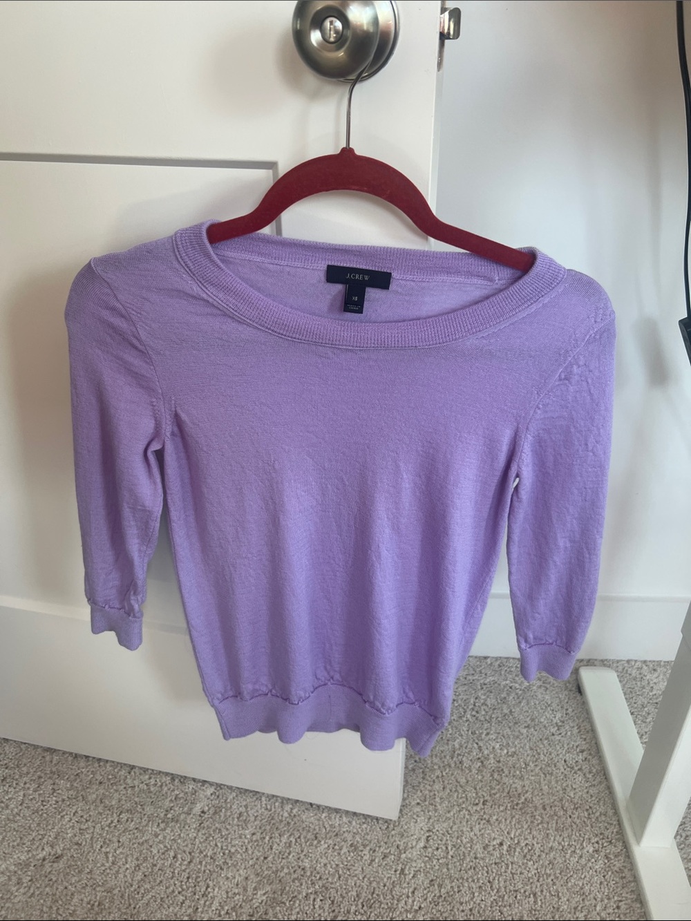 J. Crew purple merino wool Crewneck XS